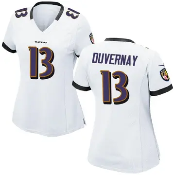 Women's Nike Devin Duvernay Black Baltimore Ravens Game Player Jersey Size: Medium