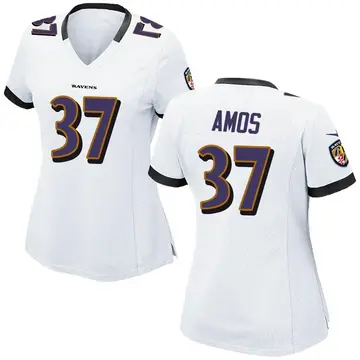 Tykeem Doss Men's Nike White Baltimore Ravens Custom Game Jersey Size: 3XL