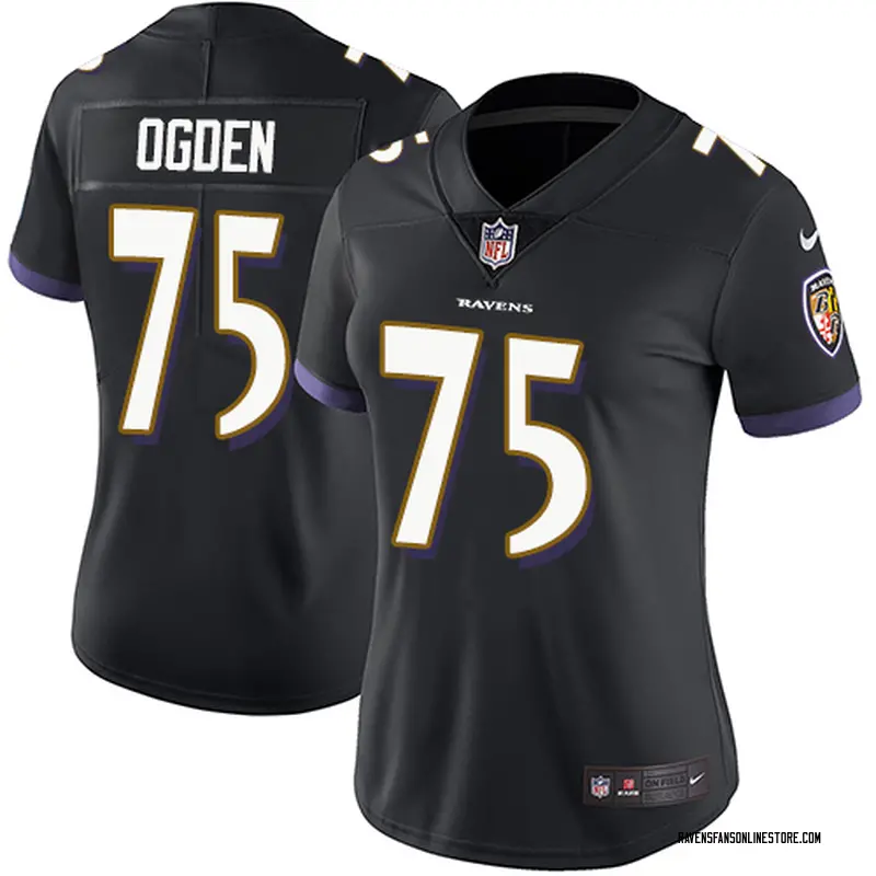 Women's Baltimore Ravens Jonathan Ogden Black Limited Alternate Jersey ...