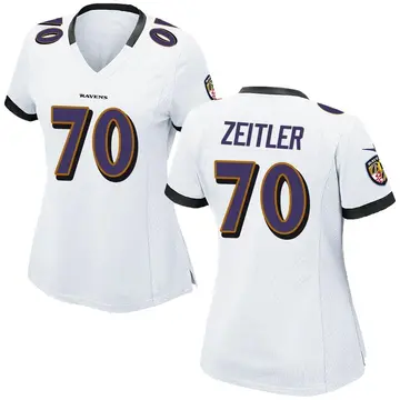 Kevin Zeitler Baltimore Ravens Women's Black Name & Number Logo Slim Fit  Long Sleeve T-Shirt 