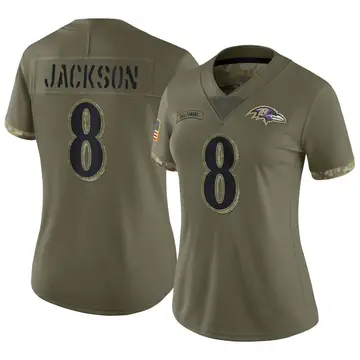 Youth Nike Lamar Jackson Olive Baltimore Ravens 2022 Salute, 52% OFF