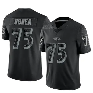 Limited Men's Jonathan Ogden White Road Jersey - #75 Football Baltimore  Ravens 100th Season Vapor Untouchable Size 40/M