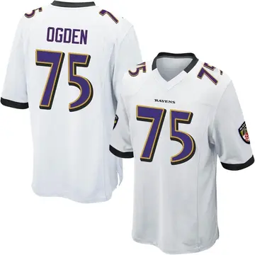 Rare Vintage 90s Champion Baltimore Ravens Jonathan Ogden 75 Jersey Mens 52  2XL