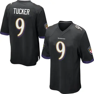 Nike Youth Baltimore Ravens Justin Tucker #9 Purple Game Jersey