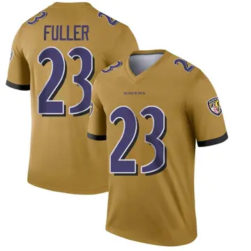 Kyle Fuller Baltimore Ravens Youth Purple Name & Number Logo T-Shirt 