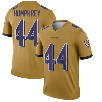 Ravens Marlon Humphrey Jersey White 44 Men's 100th Season Vapor Limited