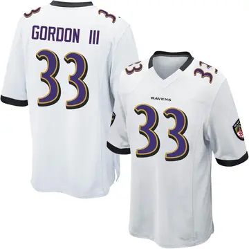 Melvin Gordon III Women's Nike Purple Baltimore Ravens Custom Game Jersey Size: Small