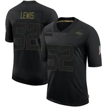 Men's Nike Ray Lewis White Baltimore Ravens Retired Player Game Jersey Size: 3XL