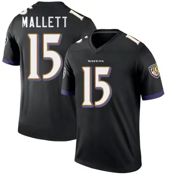 London Games - Ravens Ryan Mallett game worn Ravens jersey (September 24,  2017) Size 46