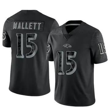 Youth Baltimore Ravens Ryan Mallett Black Limited Reflective Jersey By Nike