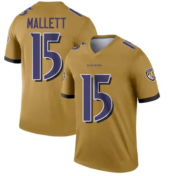 Youth Baltimore Ravens Ryan Mallett Gold Legend Inverted Jersey By Nike